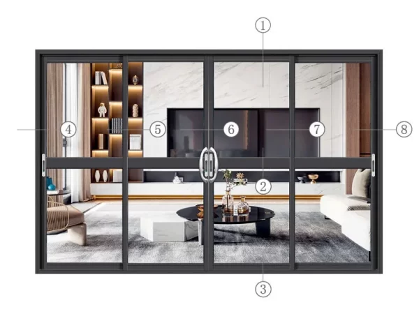 Cửa trượt hệ HAL 2600